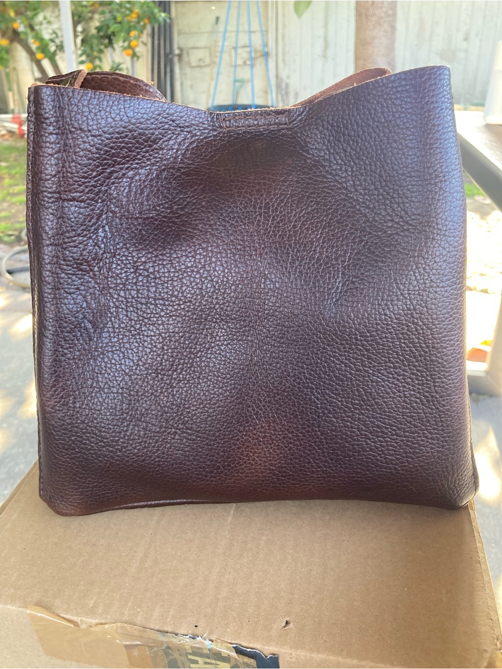 Portland Leather Coldbrew Butterfly Crossbody Bag